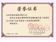 濰坊市坊子區(qū)孵化器大廈優(yōu)質(zhì)結構杯